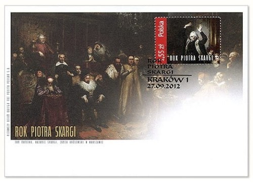 Koperta FDC rok Piotra Skargi 2012 r.