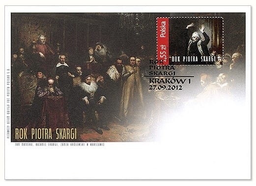 Koperta FDC rok Piotra Skargi 2012 r.