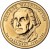 Moneta 1 dolar 2007 George Washington rewers