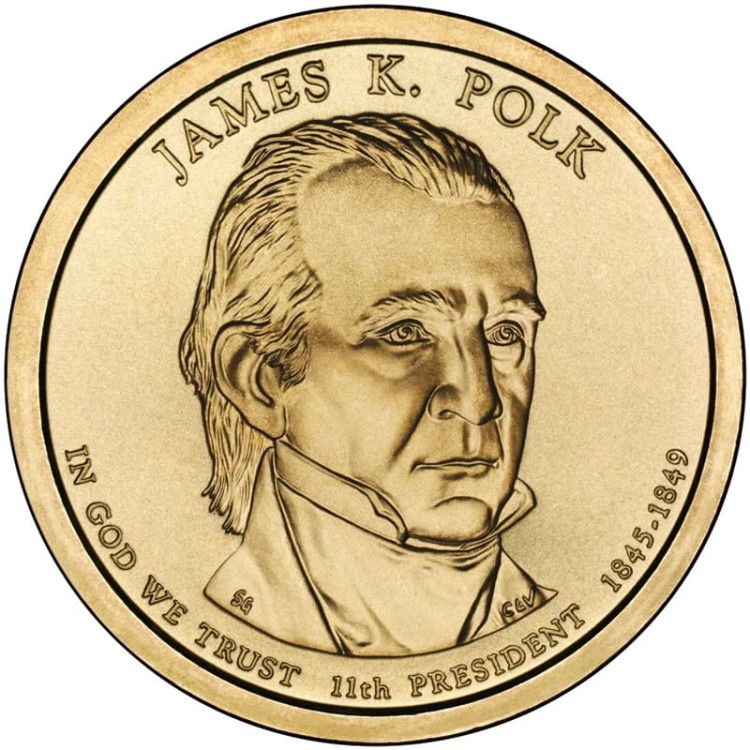 Moneta 1 dolar 2009 James Polk rewers
