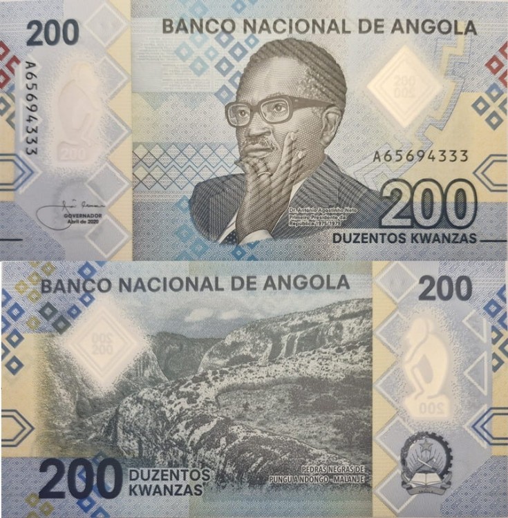 Angola banknot 200 kwanzas 2020