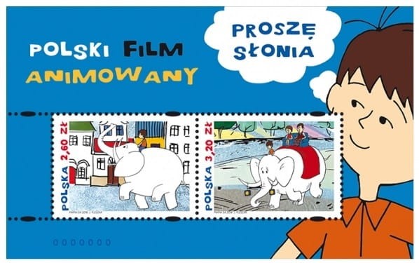 Znaczek Polski Film Animowany Blok 2018 r.