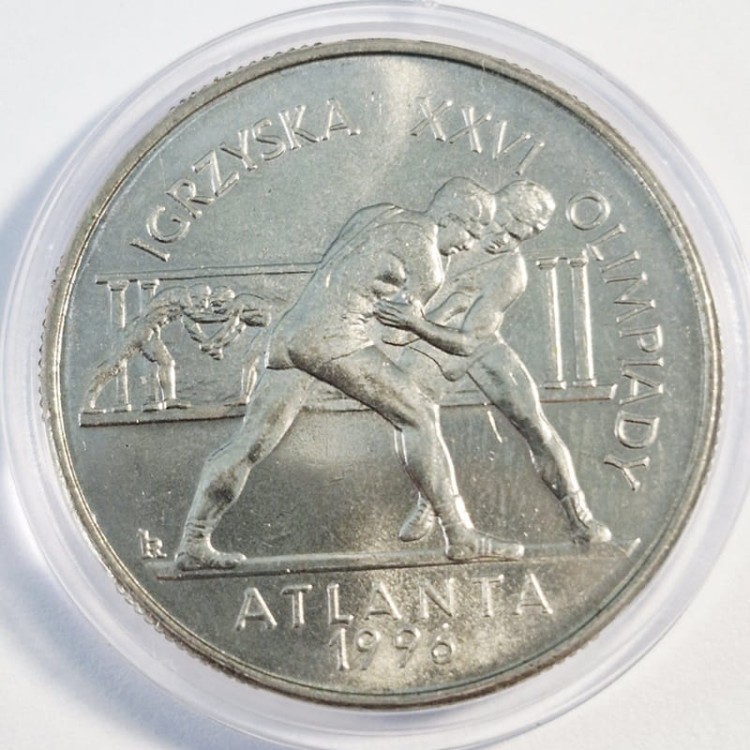 Moneta okolicznościowa 2 zł Igrzyska Atlanta 1995 rewers