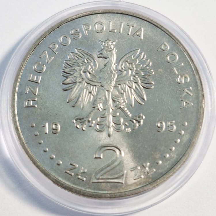 Moneta okolicznościowa 2 zł Igrzyska Atlanta 1995 awers