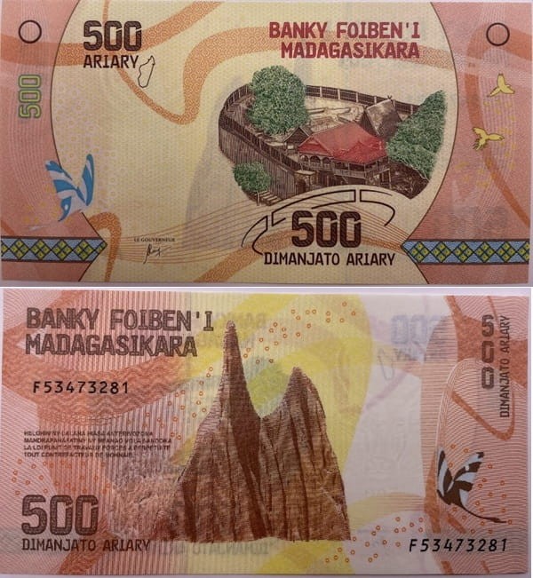 Madagaskar Banknot 500 Ariary 2017