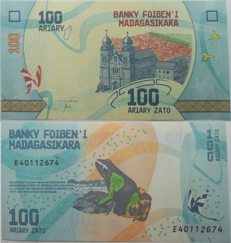 Madagaskar Banknot 100 Ariary 2017