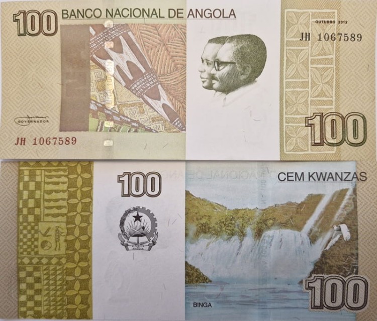 Angola banknot 100 kwanzas 2012 P-153