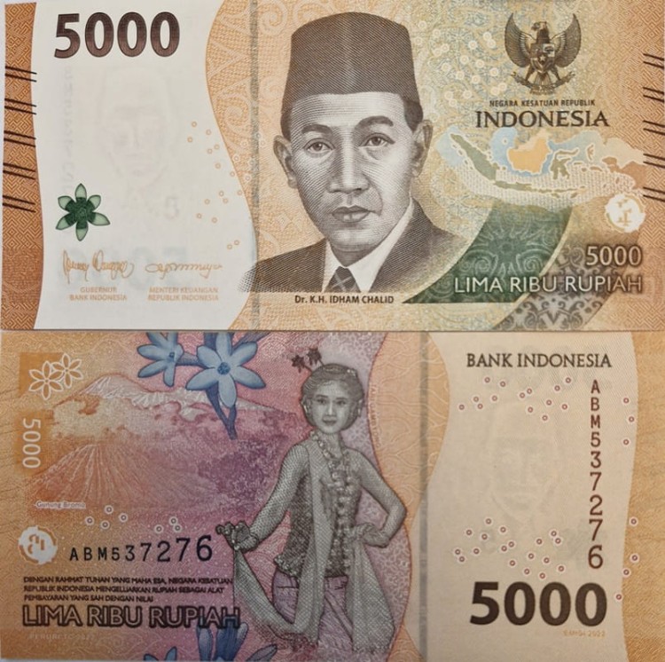 Indonezja banknot 5000 rupii 2022