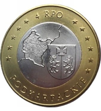 Moneta zastępcza 4 PRO Podkarpackie 2011 rewers