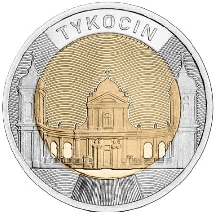 Moneta 5 zł Tykocin 2025 rewers