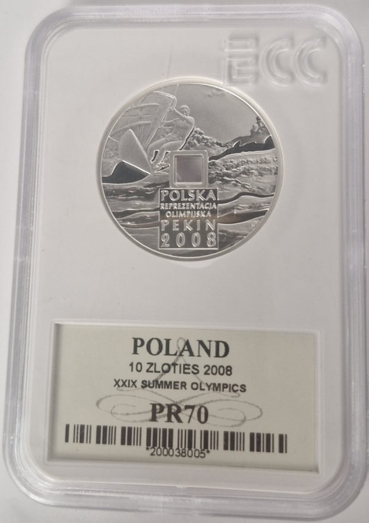 Moneta 10 złotych 2009 Pekin grading rewers