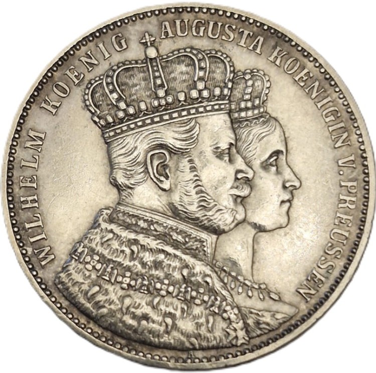 Moneta talar 1861 A Wilhelm II Koronacja rewers