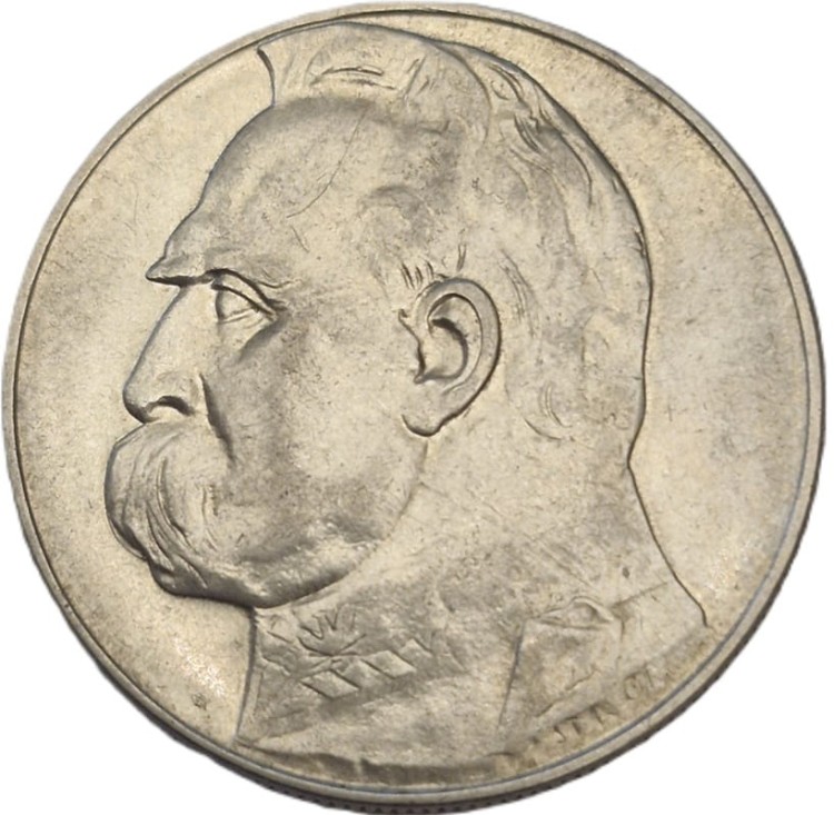 Moneta 10 złotych 1935 Józef Piłsudski rewers