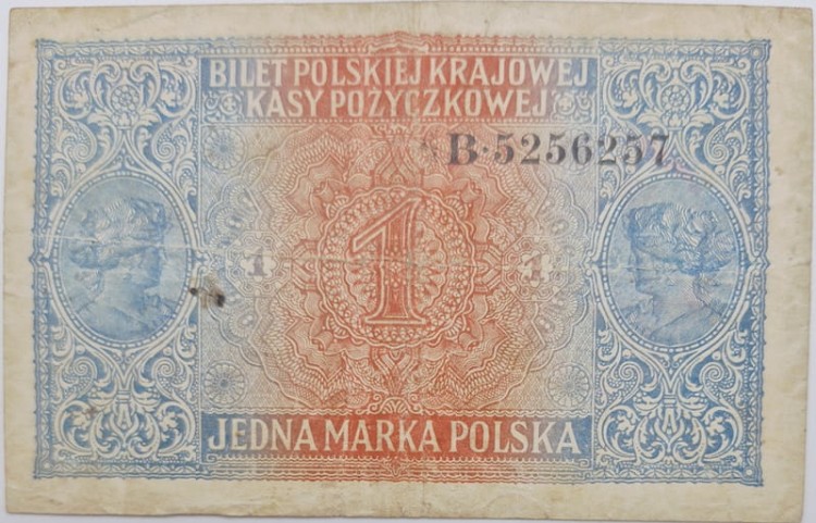 1 marka polska 1916 generał awers