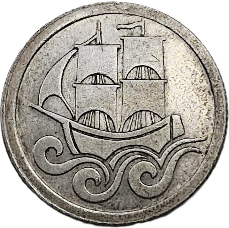 Moneta 1/2 guldena 1923 rewers