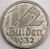 Moneta 1/2 guldena 1932 Wolne Miasto Gdańsk rewers