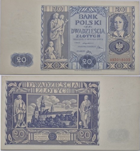Banknot 20 zł 1936