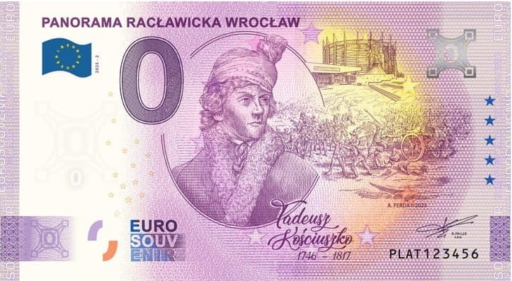 0 euro Wrocław Panorama Racławicka 2025 awers
