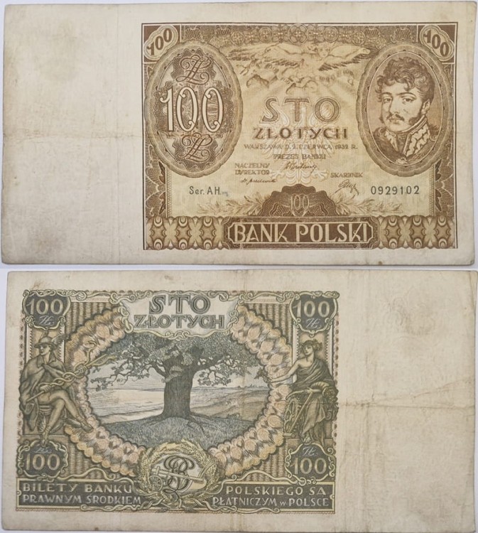 Banknot 100 złotych 1932