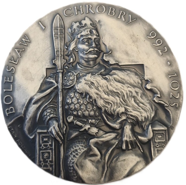 Medal Bolesław Chrobry półpostać PTAiN awers