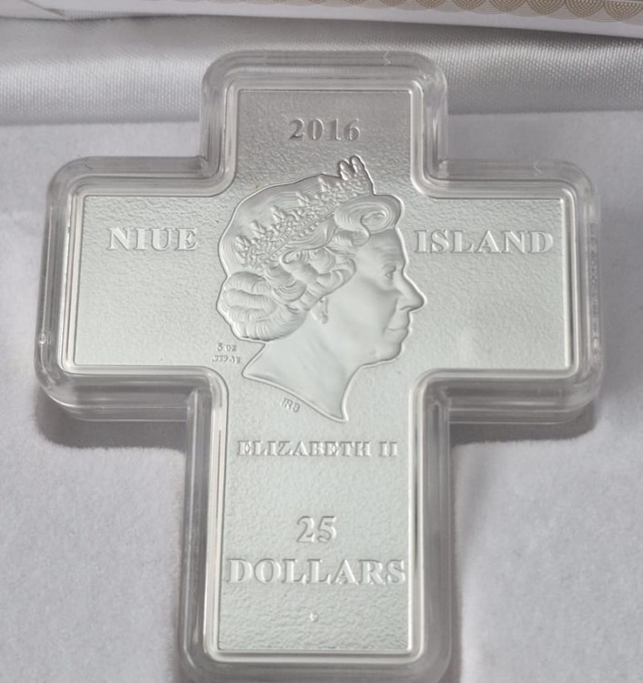 25 dolarów 1050 rocznica Chrztu Polski 2016 awers