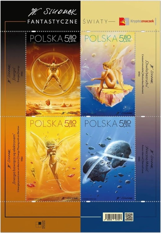 Znaczek Fantastyczne światy blok 2025 kat 277