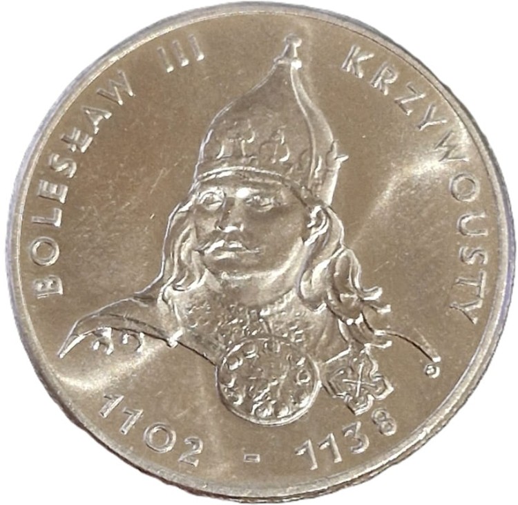 Moneta 50 zł Bolesław Krzywousty 1982 rewers