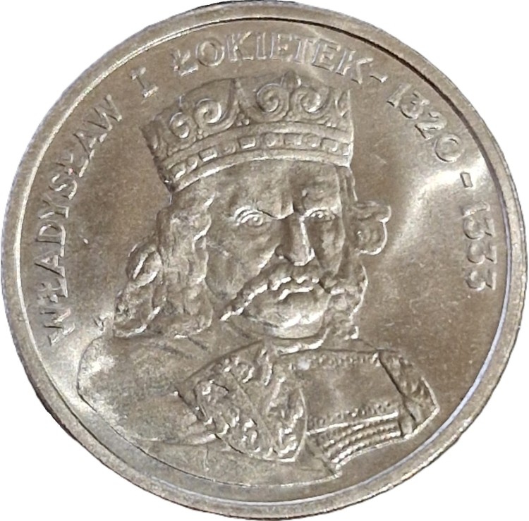 Moneta 100 zł Władysław Łokietek 1986 rewers