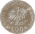 Moneta 100 zł Kazimierz Wielki 1987 awers