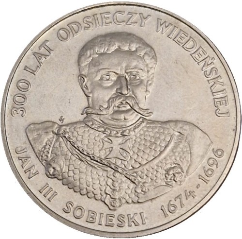 Moneta 50 zł Jan III Sobieski 1983 rewers