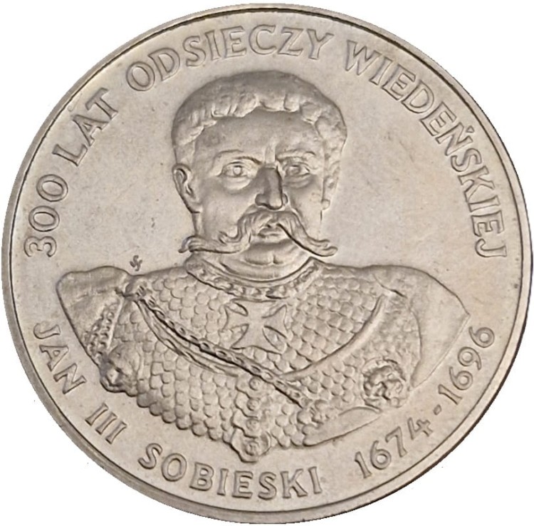 Moneta 50 zł Jan III Sobieski 1983 rewers