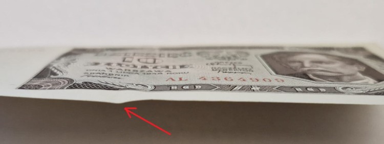 Banknot 10 złotych 1948 fauda