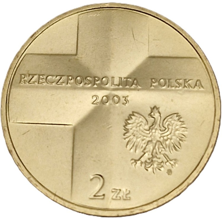 Moneta okolicznościowa 2 zł Jan Paweł II 25 lat pontyfikatu 2003 awers