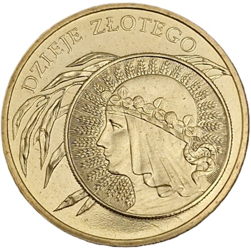 Moneta 2 zł Dzieje złotego 10 zł z 1932 2006 rewers