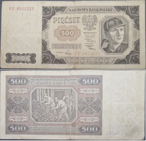 500 zł 1948 r. stan 3