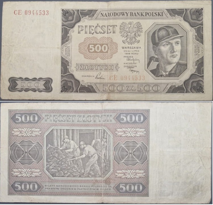 500 zł 1948 r. stan 3
