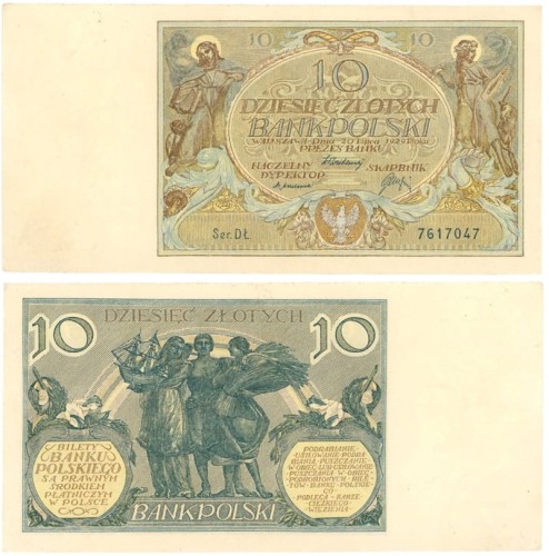 Banknot 10 złotych 1929
