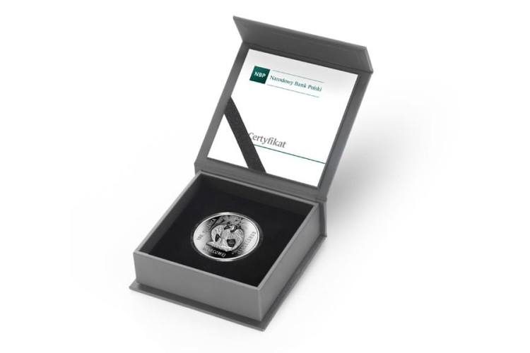 Moneta 10 zł 100. rocz. Konstytucji Marcowej 2021 r. box