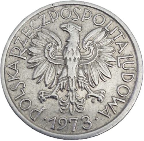 Moneta 2 złote Jagody 1973 stan 2 awers