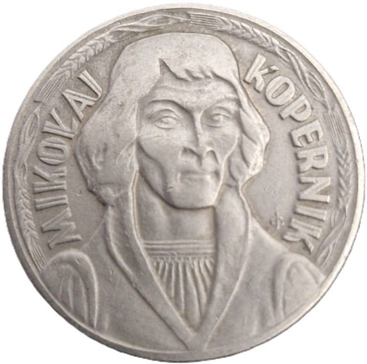 Moneta 10 zł Mikołaj Kopernik 1969 stan 3 rewers