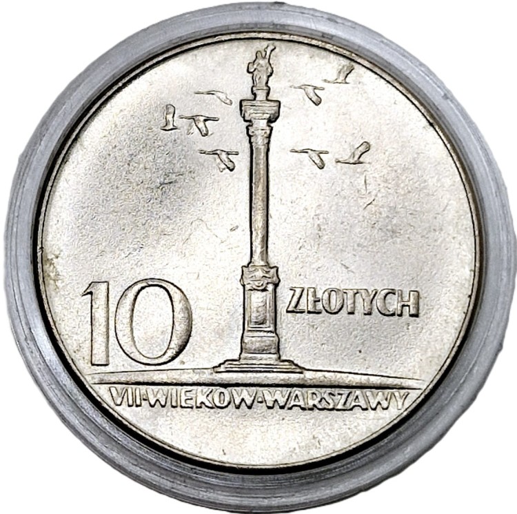 10 zł Kolumna Zygmunta awers