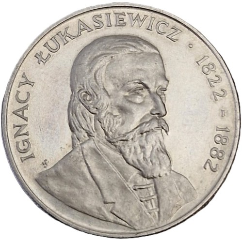 Moneta 50 zł Ignacy Łukasiewicz 1983 rewers