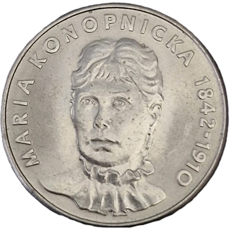 Moneta 20 zł Maria Konopnicka 1978 rewers
