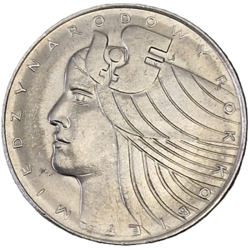 Moneta 20 zł Międzynarodowy Rok Kobiet 1975 rewers