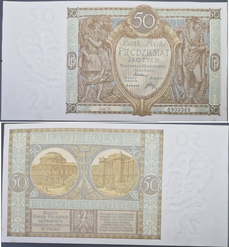 Banknot 50 złotych 1929
