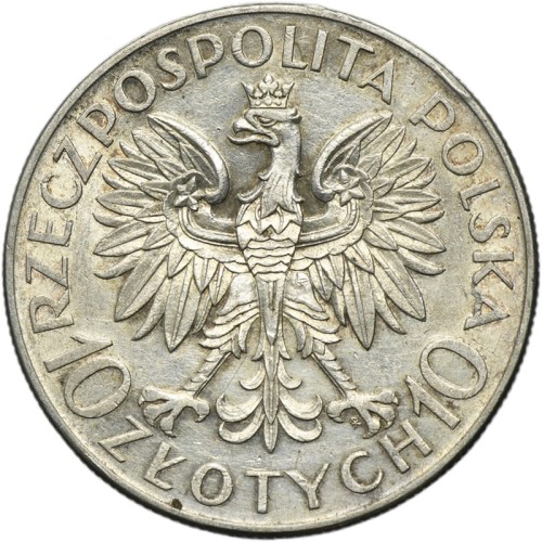 Moneta 10 zł Jan III Sobieski 1933 awers