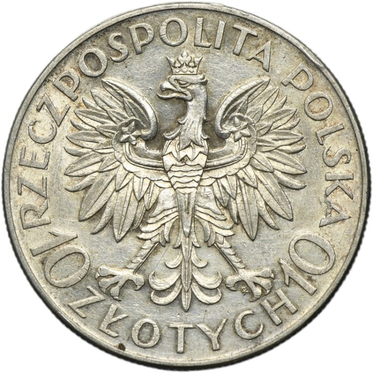 Moneta 10 zł Jan III Sobieski 1933 awers