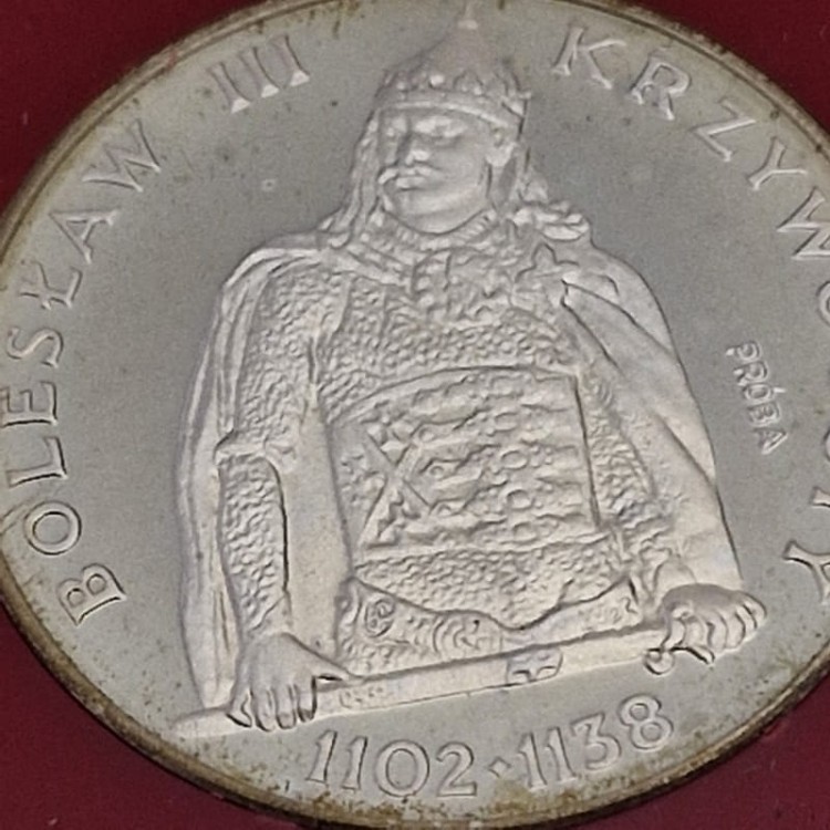 Moneta 200 zł Bolesław III Krzywousty PRÓBA 1982 rewers 2