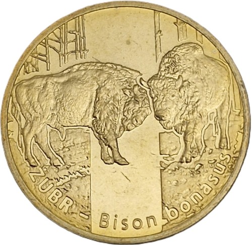 Moneta 2 zł Żubr 2013 rewers