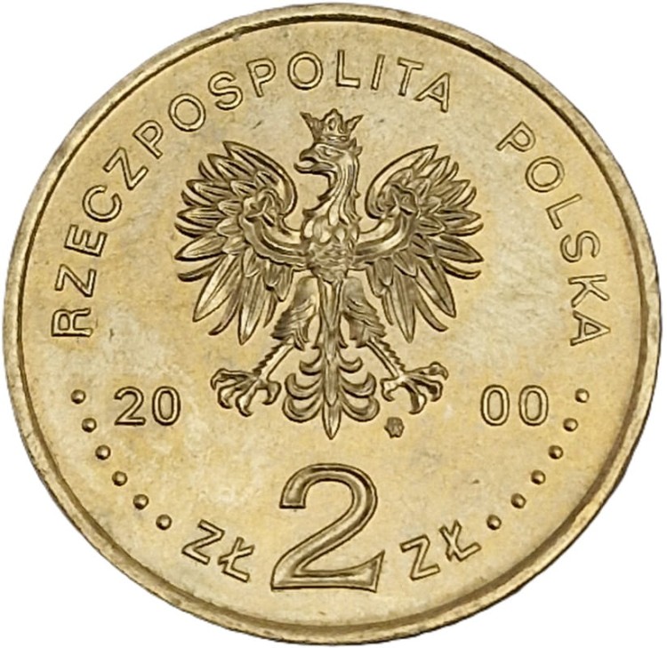 Moneta okolicznościowa 2 zł Wielki Jubileusz 2000 awers